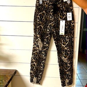 Brand new with tags! YMI Leopard jogger pants.